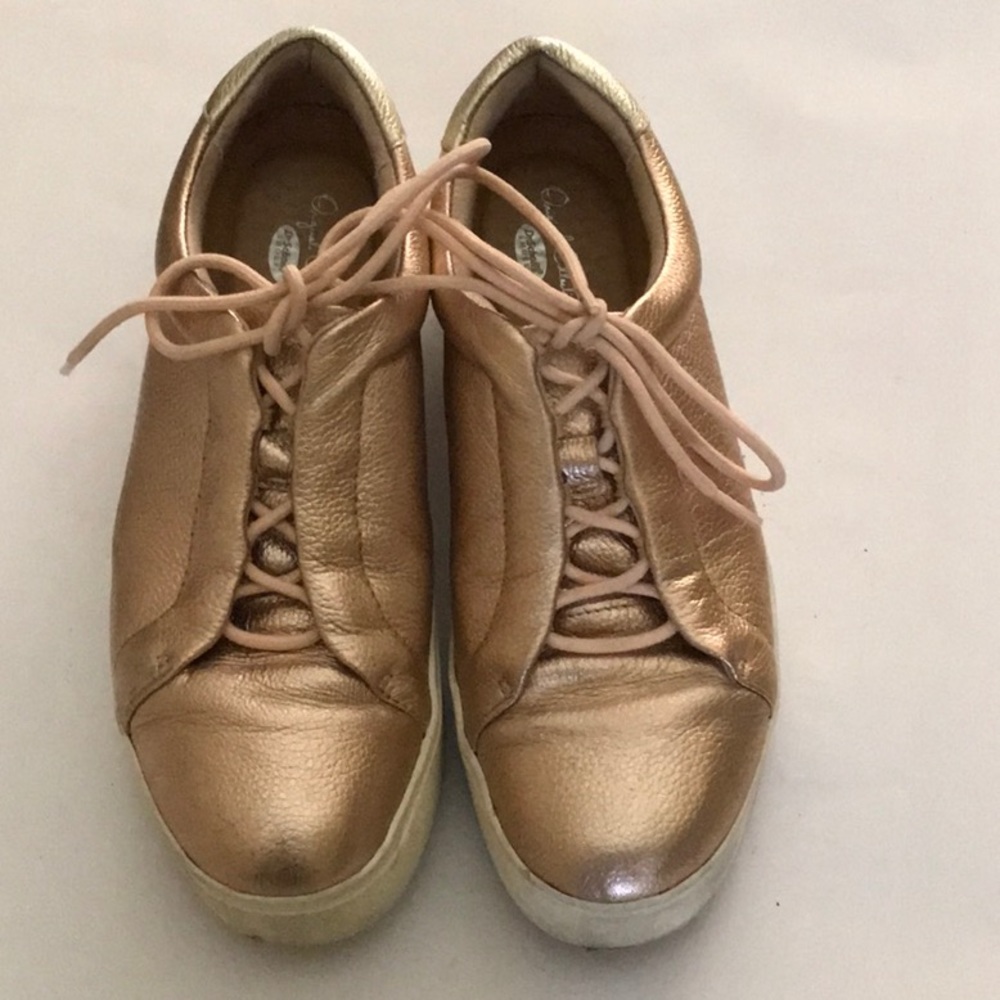 Rose Gold Metallic sneakers
